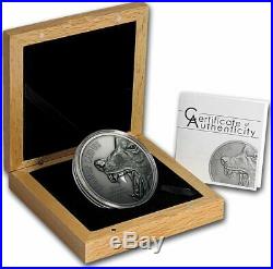 Cook Islands 2015 10$ CANIS LUPUS Gray Wolf North American Predators Silver Coin