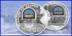 Cook Islands 2015 10$ Windows of Heaven Jerusalem Dominus Flevit 50g Silver Coin