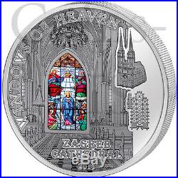 Cook Islands 2015 10$ Zagreb Cathedral Windows Of Heaven 50g Silver Coin