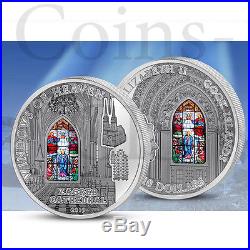 Cook Islands 2015 10$ Zagreb Cathedral Windows Of Heaven 50g Silver Coin
