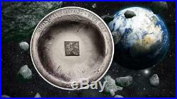 Cook Islands 2015 5 $ Chondrite Impact Meteorite 1 Oz Silver Coin