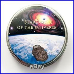 Cook Islands 2015 5 $ Chondrite Impact Meteorite Silver Coin
