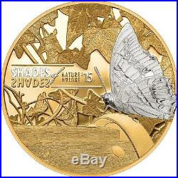 Cook Islands 2015 $5 Shades of Nature Butterfly 25g Silver Proof Coin