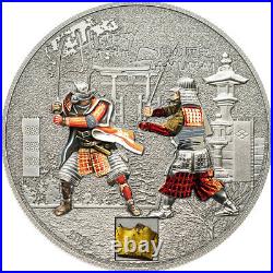Cook Islands 2015 History of Samurai $5 Proof Silver Coin 1 Oz Armor Insert