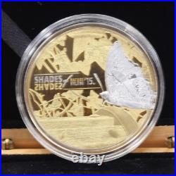 Cook Islands 2015 Silver. 925 Shades of Nature Butterfly $5 Proof Coin