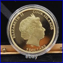 Cook Islands 2015 Silver. 925 Shades of Nature Butterfly $5 Proof Coin