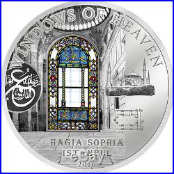 Cook Islands 2016 10$ Hagia Sophia Windows Of Heaven 50 g Proof-like Silver Coin