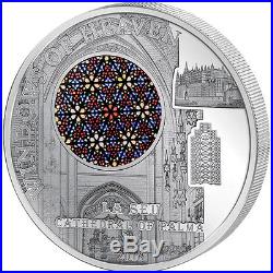 Cook Islands 2016 10$ La Seu CathedralOf Palma Windows Of Heaven Silver Coin