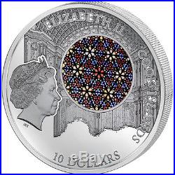 Cook Islands 2016 10$ La Seu CathedralOf Palma Windows Of Heaven Silver Coin