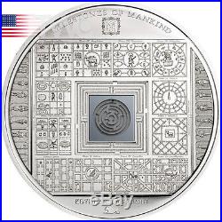 Cook Islands 2016 10$ Milestones Mankind Egyptian Labyrinth Proof Silver Coin