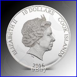 Cook Islands 2016 $10 The Great Tea Race 2oz. 999 fine silver coin smartminting