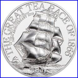 Cook Islands 2016 $10 The Great Tea Race of 1866 2oz Silver Proof Coin