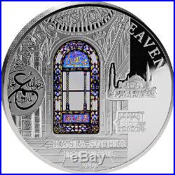 Cook Islands 2016 10$ Windows Of Heaven Hagia Sophia Istanbul Silver Proof Coin