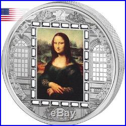 Cook Islands 2016 20$ Mona Lisa Masterpieces Of Art 3 oz Proof Silver Coin