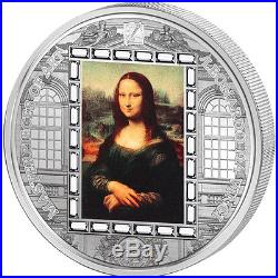 Cook Islands 2016 20$ Mona Lisa Masterpieces Of Art 3oz Proof Silver Coin