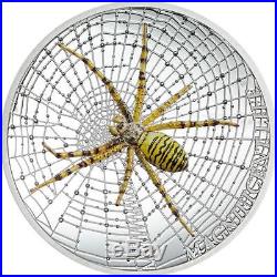 Cook Islands 2016 $5 Magnificent Life Spider 1 Oz Silver Coin