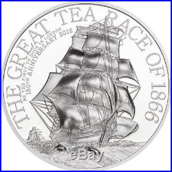 Cook Islands 2016 $5 The Great Tea Race 1Oz Silver Coin