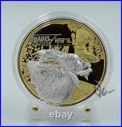 Cook Islands 2016 Fighting Fish Shades of Nature Silver Proof Coin Cook Islands 2016 Fighting Fish Shades of Nature Silver Proof Coin