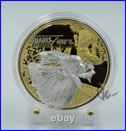 Cook Islands 2016 Fighting Fish Shades of Nature Silver Proof Coin