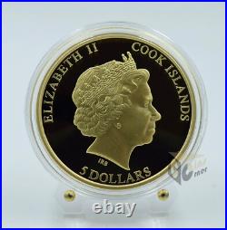 Cook Islands 2016 Fighting Fish Shades of Nature Silver Proof Coin