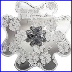 Cook Islands 2016 Lucky Shape Four-Leaf Clover Silver Luxury Line Silver Coin