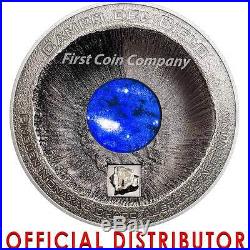 Cook Islands 2016 METEORITE CAMPO DEL CIELO Concave shape $20 Silver coin 3 oz