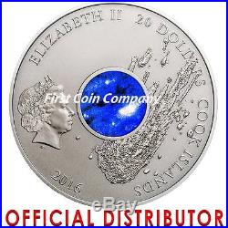 Cook Islands 2016 METEORITE CAMPO DEL CIELO Concave shape $20 Silver coin 3 oz