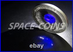 Cook Islands 2016, Meteorite CAMPO DEL CIELO, 3 oz Silver, Crater, $20, only 333