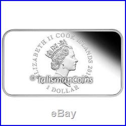 Cook Islands 2016 Year Monkey Lunar 4 Coin Rectangle $1 Rectangular Silver Set