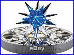 Cook Islands 2017 100$ Crystal Giant Moravian Star 1Kg Silver Coin