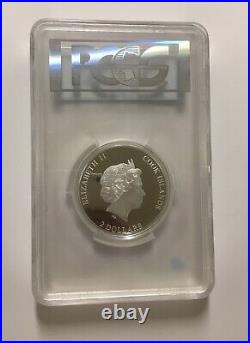 Cook Islands 2017 1/2 oz Silver $2 Quilling Bird Art PR 70