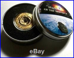 Cook Islands 2017 $2 Chergach Meteorite 1/2 oz Silver. 999 BU Coin