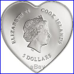 Cook Islands 2017 $5 Happy Valentine's Day 20g 999 Silver Proof Coin