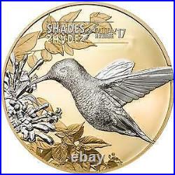 Cook Islands 2017 5$ Shades of Nature Hummingbird 25 g Silver Proof Coin