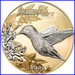 Cook Islands 2017 $5 Shades of Nature Hummingbird 25g Silver Coin