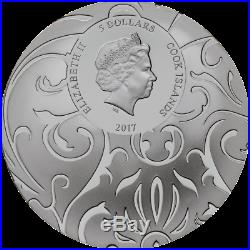 Cook Islands 2017 $5x3 Scarab 3oz Silver Proof Coins Set