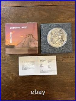 Cook Islands 2017 Aztecs Quetzalcoatl Ancient Gods 3 Oz. 999 Silver Coin