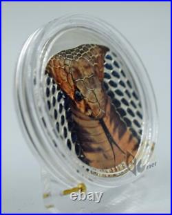 Cook Islands 2017 Cobra Snake Magnificent Life 1 Oz Silver Proof Coin