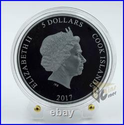 Cook Islands 2017 Guy Fawkes Mask 1 Oz Silver Black Proof Coin Cook Islands 2017 Guy Fawkes Mask 1 Oz Silver Black Proof Coin