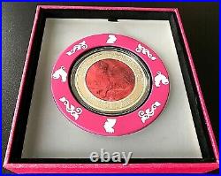 Cook Islands 2017 Mother of Pearl Year of the Rooster 5 oz Proof Silver Coin