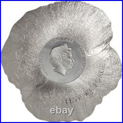 Cook Islands 2017 Remembrance Poppy 1 oz $2 Prooflike 0.999 Silver 2500 Mintage