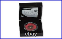 Cook Islands 2017 Remembrance Poppy 3D Silver Coin
