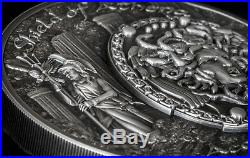 Cook Islands 2018 10$ Shield of Athena Aegis 2oz Silver Coin