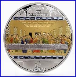 Cook Islands 2018 $20 & $25 MoA Premium The Last Supper 3oz Silver, 1/4Gold Coins