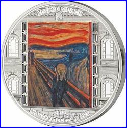 Cook Islands 2018 20$ Masterpieces of Art SCREAM Edvard Munch 3oz Silver Coin