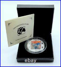 Cook Islands 2018 Masterpieces of Art Munch Scream Proof Silver Coin