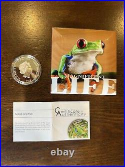 Cook Islands 2018 Tree Frog 1 Oz. 999 Silver Coin