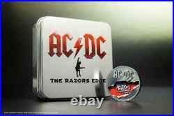 Cook Islands 2019 10$ AC/DC The Razors Edge 2 Oz Proof Silver Coin