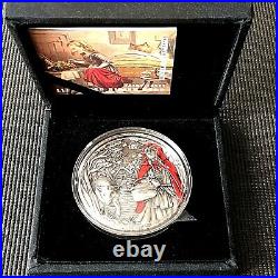 Cook Islands 2019 $20 LITTLE RED RIDING HOOD 3 Oz Silver Coin