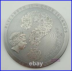 Cook Islands 2020 Archeogy and Symbolism Dendera Zodiac Silver Coin